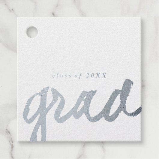 スクリプカジュアルト |ホイル卒業ギフトラベル | フェイバータグ (正面)