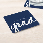 スクリプカジュアルト |卒業式コースター スクエアペーパーコースター (アングル)