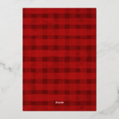 スクリプカジュアルトMerry Christmas写真金ゴールド 箔シーズンカード (裏面)