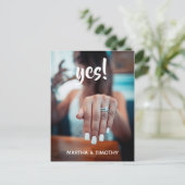 スクリプカジュアルトYes!婚約発表 ポストカード (スタンド正面)