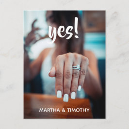 スクリプカジュアルトYes!婚約発表 ポストカード