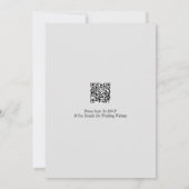 スクリプカスタマイズトミニマルQRコード新聞 セーブザデート (裏面)