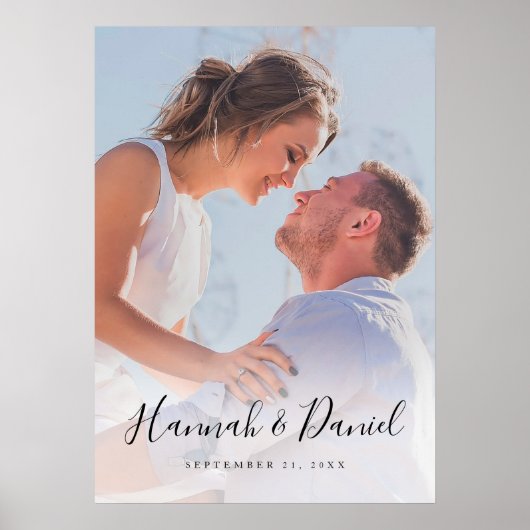 スクリプカスタムト付きフォトポスタお洒落ー ポスター (正面)