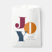 スクリプカラフルトはっきりした・ジョイ・ホリデイ フェイバーバッグ (正面)