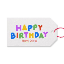 スクリプカラフルトハッピーバースデー