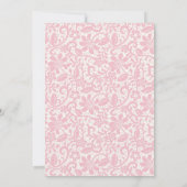 スクリプガーリートピンクフローラレースボウバースデーパーティー 招待状 (裏面)
