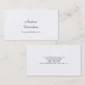 スクリプクラシカルトシンプルプレーンClean名刺 名刺 (正面/裏面)