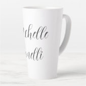 スクリプクラシカルト名をプレーンに追加 カフェラテマグ (右アングル)