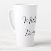 スクリプクラシカルト名をプレーンに追加 カフェラテマグ (左アングル)