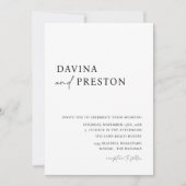 スクリプコンテンポラリートモダンシンプルの写真結婚の種類 招待状 (正面)