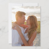 スクリプコンテンポラリートモダンシンプルの写真結婚の種類 招待状 (裏面)