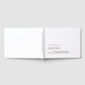 スクリプコンテンポラリートモダンシンプルミニマリストWHITE ゲストブック (全面)