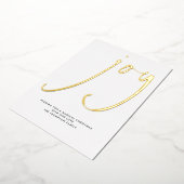 スクリプコンテンポラリートJoyクリスマス金ゴールド 箔シーズンカード (回転した状態)