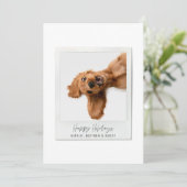 スクリプシンプルトヴィンテージ写真のクリモダンスマス シーズンカード (スタンド正面)