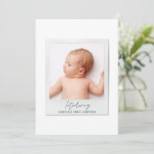 スクリプシンプルトヴィンテージ写真の誕生発表 シーズンカード (スタンド正面)