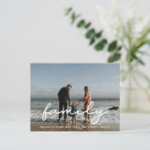 スクリプシンプルト家族の写真休日 ポストカード (スタンド正面)