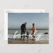 スクリプシンプルト家族の写真休日 ポストカード (正面/裏面)