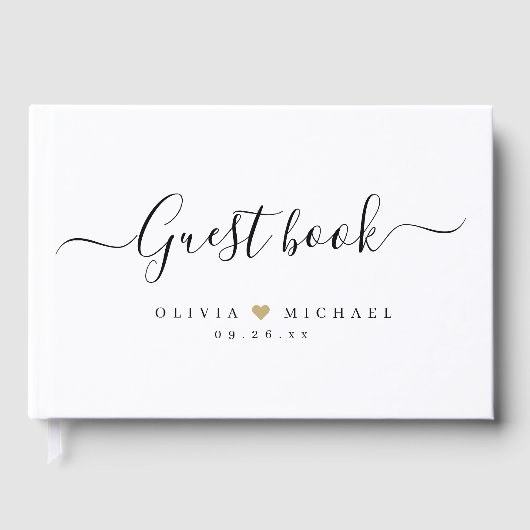 スクリプシンプルト結婚のゲストブック ゲストブック (正面)