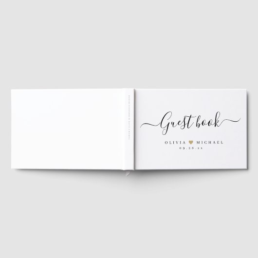 スクリプシンプルト結婚のゲストブック ゲストブック (全面)