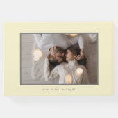 スクリプスタイリッシュトのグレーとソフトイエロー |写真 ゲストブック (裏面)