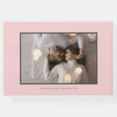 スクリプスタイリッシュトのダークグレーと金ゴールド |写真 ゲストブック (裏面)