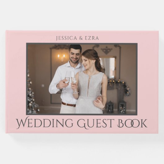 スクリプスタイリッシュトのダークグレーと金ゴールド |写真 ゲストブック (正面)