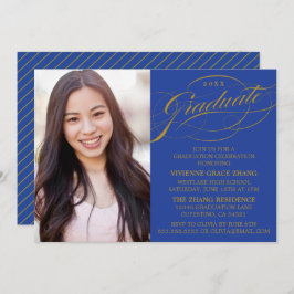 スクリプスタイリッシュトエレガント卒業パーティの招待状 招待状