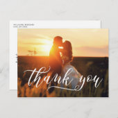 スクリプスタイリッシュトタイポグラフィ |さん結婚ありがとう ポストカード (正面/裏面)