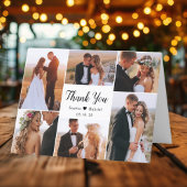 スクリプスタイリッシュトハート6 Photo Collage結婚's サンキューカード