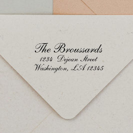 スクリプスタイリッシュトパーソナライズされた差出人住所 セルフインキングスタンプ