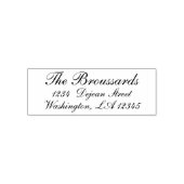 スクリプスタイリッシュトパーソナライズされた差出人住所 セルフインキングスタンプ (デザイン)