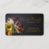 スクリプスタイリッシュトフードスパイスパーソナルシェフケータリング 名刺 (正面)