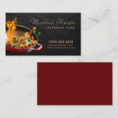 スクリプスタイリッシュトフードパンパーソナルシェフケータリング 名刺 (正面/裏面)