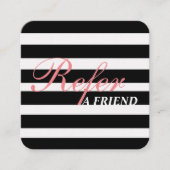 スクリプスタイリッシュトブラック&ホワイトスティプボーティシャン 紹介カード (正面)