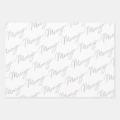 スクリプスタイリッシュトメリーと水色グレー ラッピングペーパーシート (正面3)