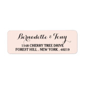 スクリプスタイリッシュト名前をカスタムするとアドレス ラベル (正面)