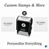スクリプスタイリッシュト差出人住所の自動手書きスタンプ セルフインキングスタンプ