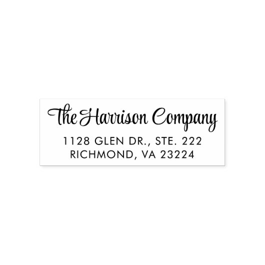 スクリプスタイリッシュト業務差出人住所 セルフインキングスタンプ (デザイン)