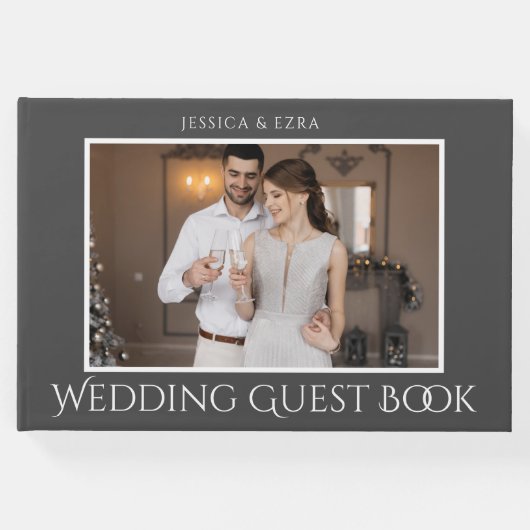 スクリプスタイリッシュト白とグレー |写真 ゲストブック (正面)
