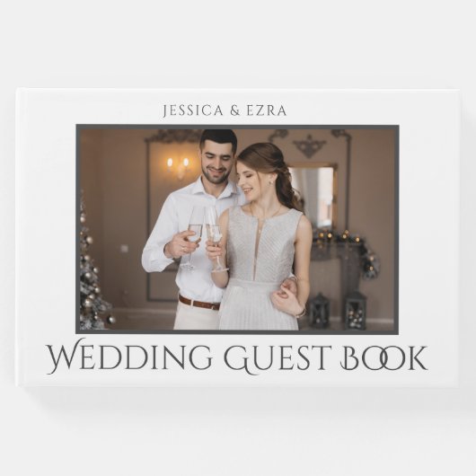スクリプスタイリッシュト白とグレー |写真 ゲストブック (正面)