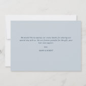 スクリプスタイリッシュト結婚の感謝していユーの写真カード サンキューカード (裏面)