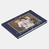 スクリプスタイリッシュト金ゴールドと青 |写真 ゲストブック (コーナー)