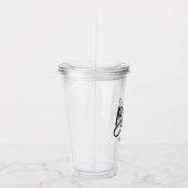 スクリプスタイリッシュト「花嫁」のカスタムブライダルパーティ アクリルタンブラー (右)