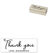 スクリプトありがとうお名前の自己手書きスタンプ ラバースタンプ (押印)