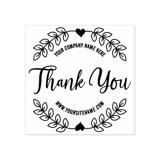 スクリプトありがとうごカスタムざい、ビジネスとサイト、 ラバースタンプ (インプリント)