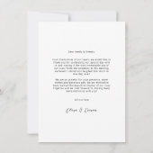 スクリプトありがとう結婚の写真カード サンキューカード (裏面)