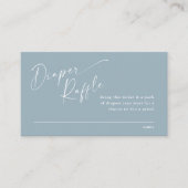 スクリプトおむつラッフルボーイズ赤ちゃんシャワー エンクロージャーカード (正面)