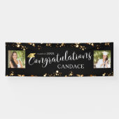 スクリプトおめでとうフォトスターズブラック 横断幕 (横)