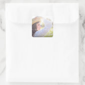 スクリプトおめでとう卒業カスタム写真Square Sti スクエアシール (バッグ)