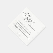 スクリプトおもしろい結婚ファクトのナプキン スタンダードカクテルナプキン (角)